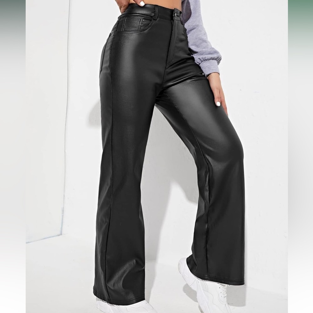 Elegant Black Wide Leg Women's Pants